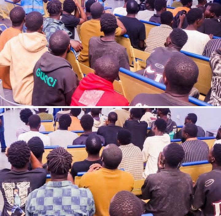 NAPTIP receives 105 Nigerians rescued from cybercrime syndicates in Ghana