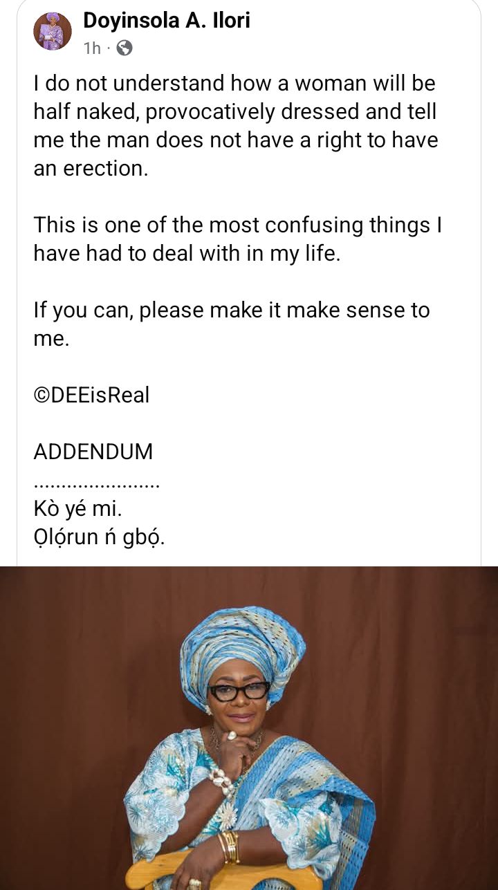 61-year-old Nigerian grandma questions women who dress provocatively and expect men not to be aroused