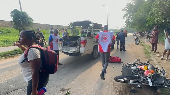 Female Corps member dies as truck rams into vehicles, motorcycle in Ibadan
