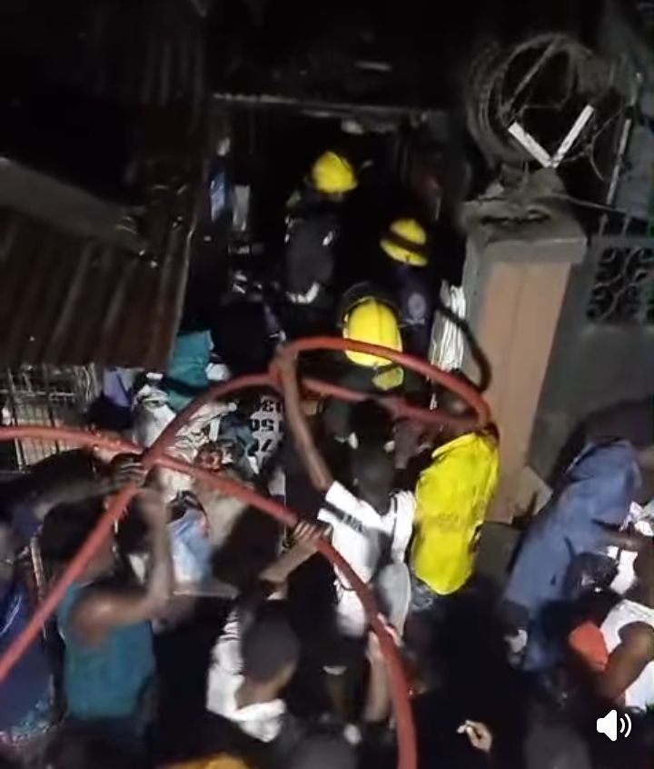 Man suffers burn injuries while rescuing wheelchair-bound grandpa from Lagos fire