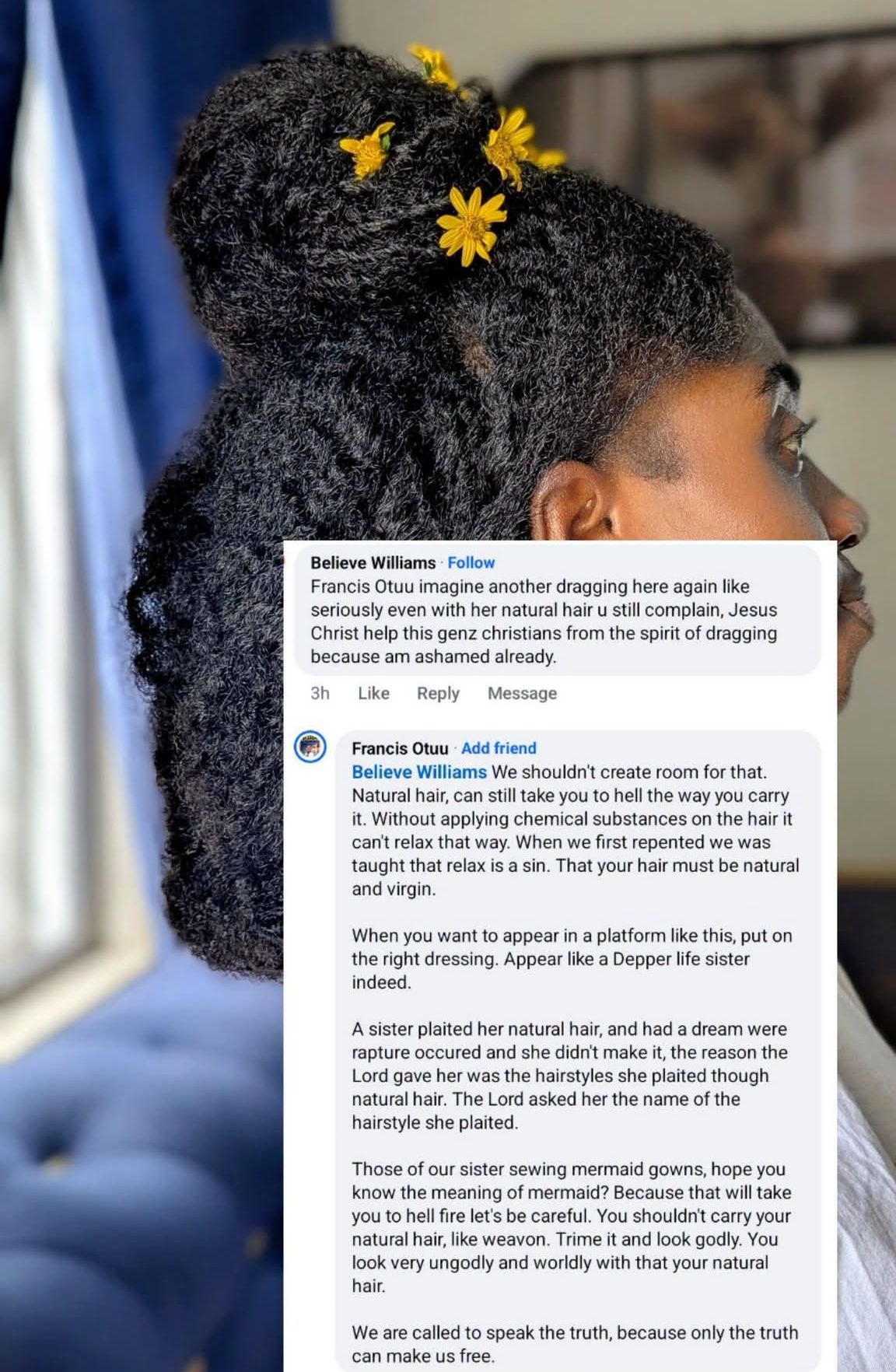 Natural hair can still take you to hell if it looks worldly and ungodly - Deeper Life member says