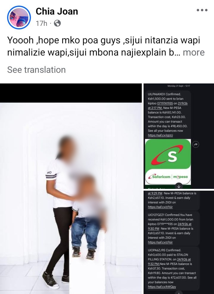 Kenyan woman accused by her man of dumping him after he allegedly sponsored her relocation to UK speaks