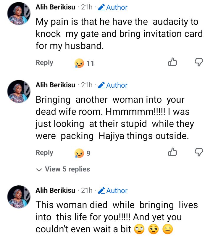 Nigerian woman fumes as her neighbour prepares to remarry three months after his wife passed away