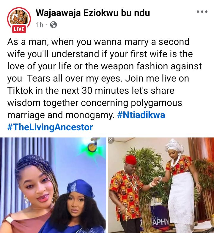 A woman who can't allow her husband to marry a second wife is a demon - Nigerian man says