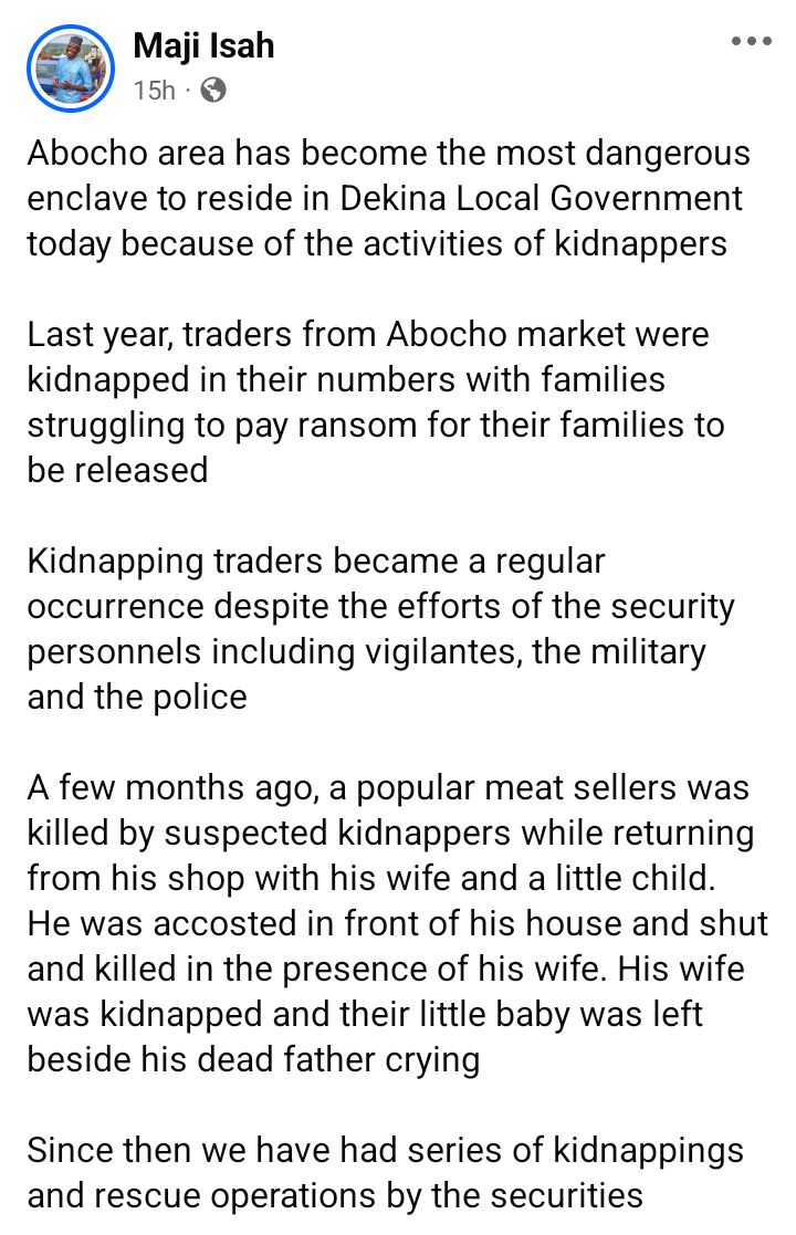 APC youth leader and his wife reportedly kidnapped in Kogi