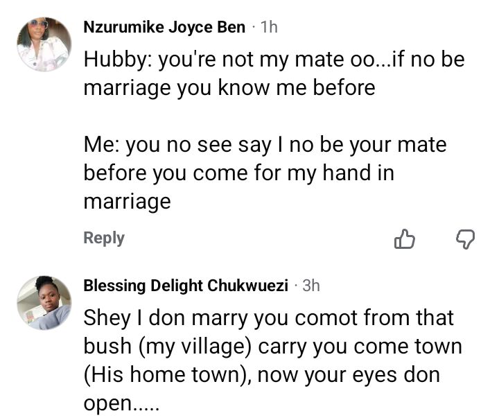 Nigerian women share their husbands' favourite lines during quarrel