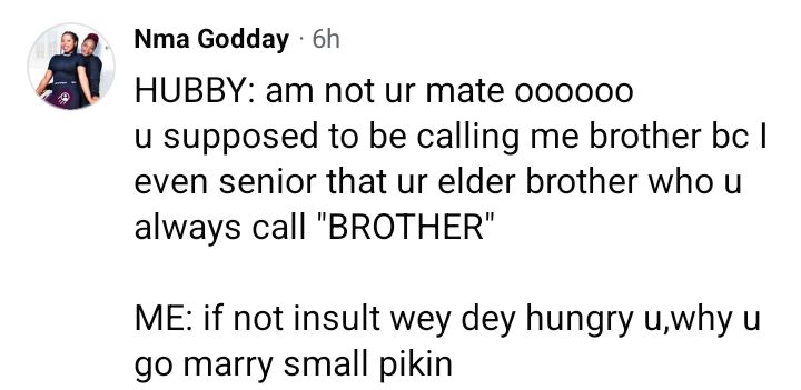 Nigerian women share their husbands' favourite lines during quarrel