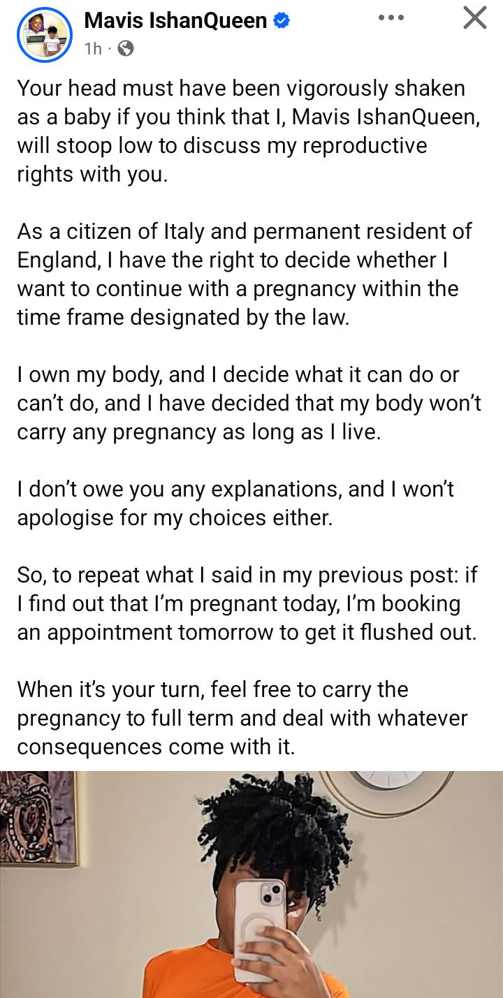 My body won’t carry pregnancy - Nigerian lady hits back at critics judging her for choosing to be child-free