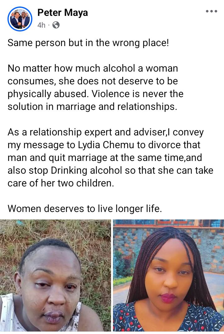 Kenyan woman shares her personal testimony of surviving domestic abuse