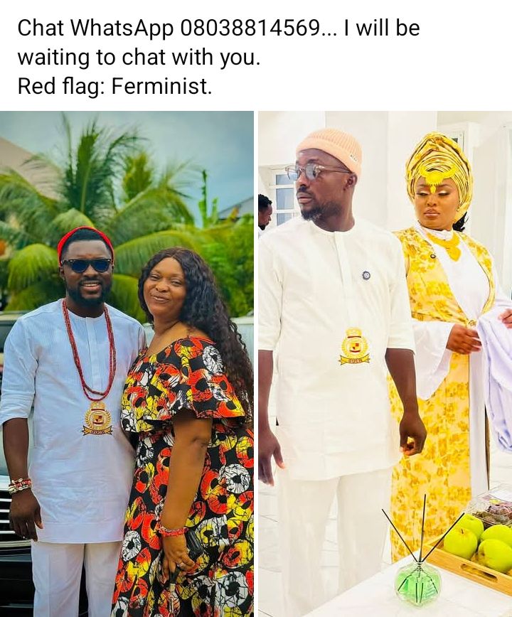 "No feminist" - Nigerian woman seeks wife, concubine or side chick for her husband