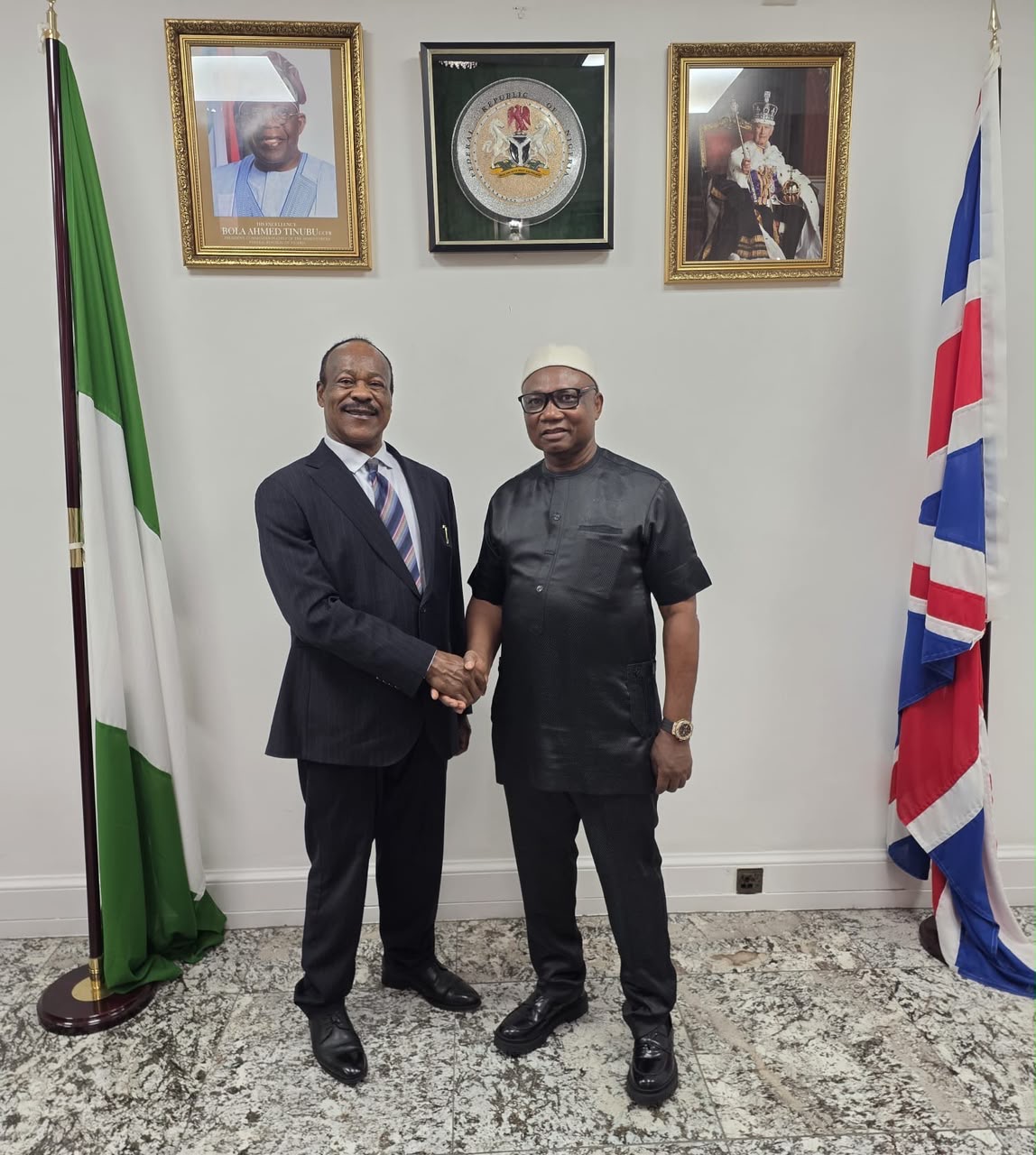APC Chieftain and Imo Governorship Front-runner Visits Nigerian High Commissioner to the UK