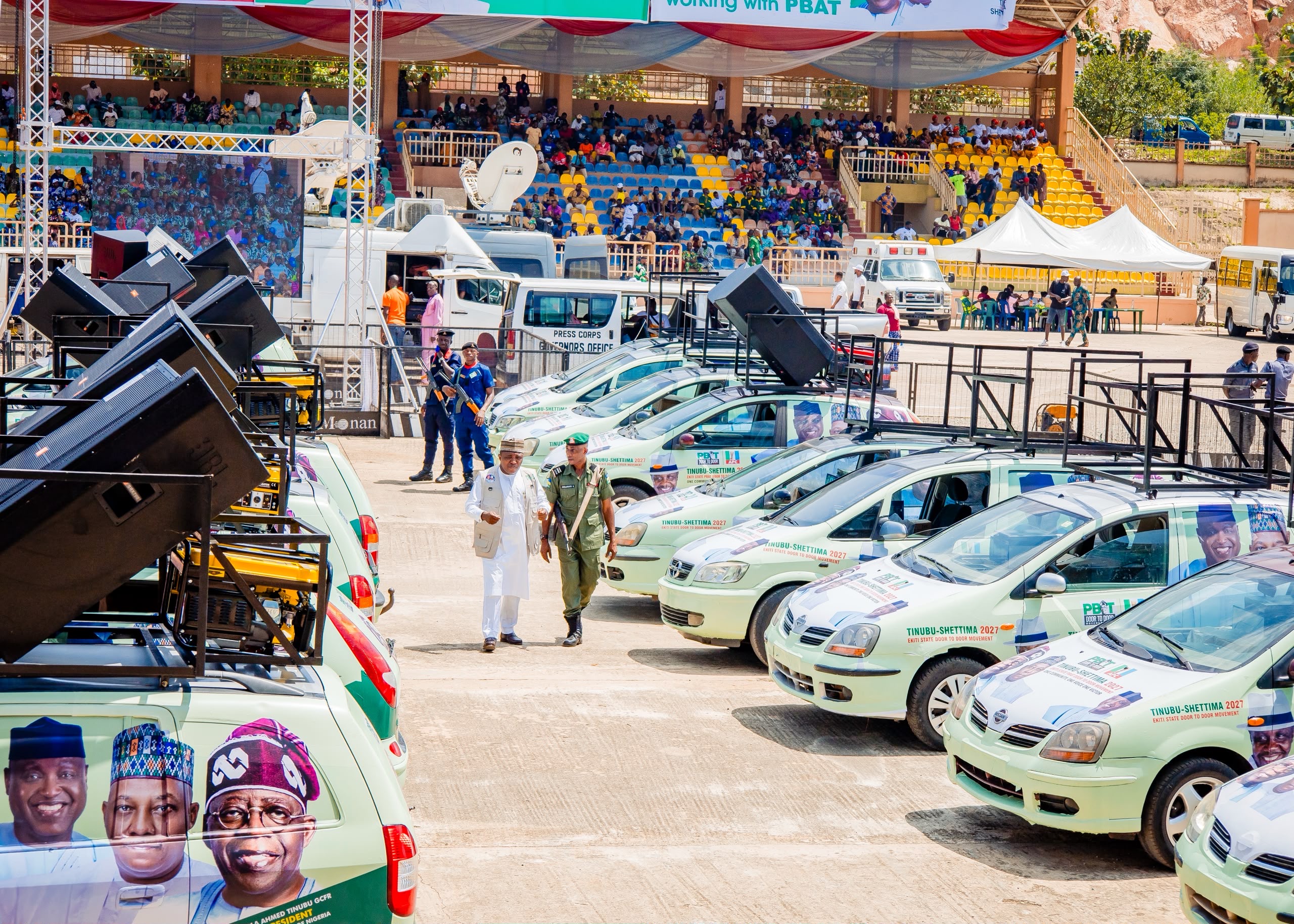 Tompolo Deploys 25 Campaign Vehicles To Ekiti As Governor Oyebanji Targets 80% Votes For Tinubu