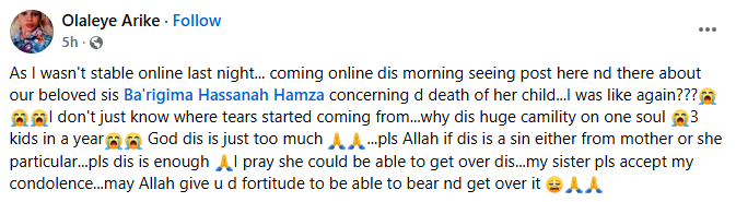 Family and friends mourn as Nigerian woman loses her three children in 2025