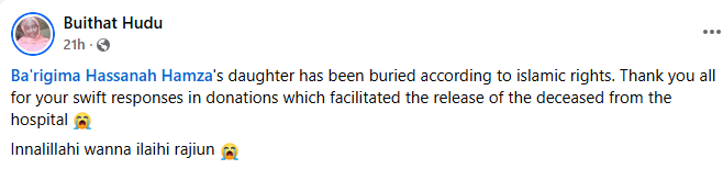 Family and friends mourn as Nigerian woman loses her three children in 2025