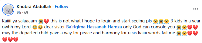 Family and friends mourn as Nigerian woman loses her three children in 2025