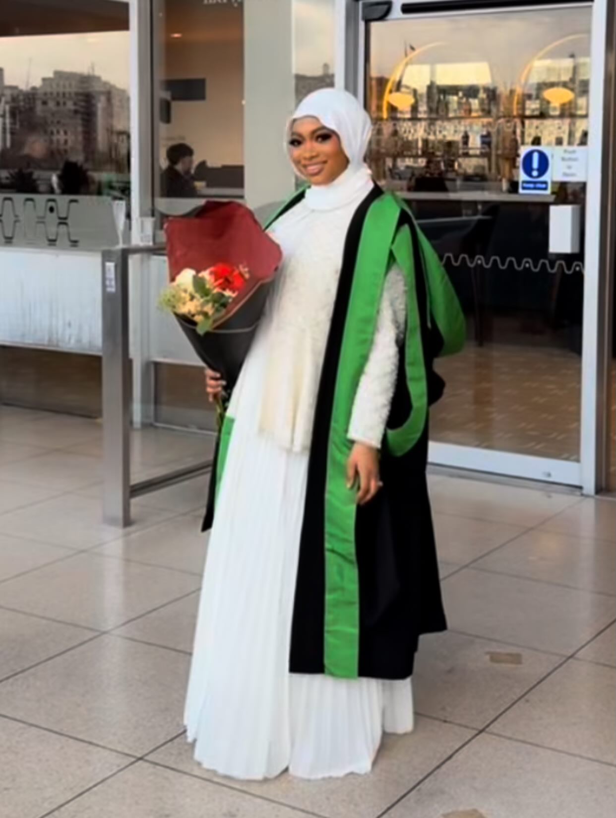 Former APC National chairman, Abdullahi Ganduje?s daughter, Fatima, bags Masters degree from Kings college, London