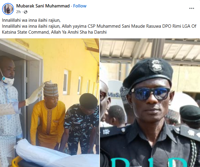 Katsina DPO k!lled during gun battle with suspected cattle rustlers, police neutralise three attackers