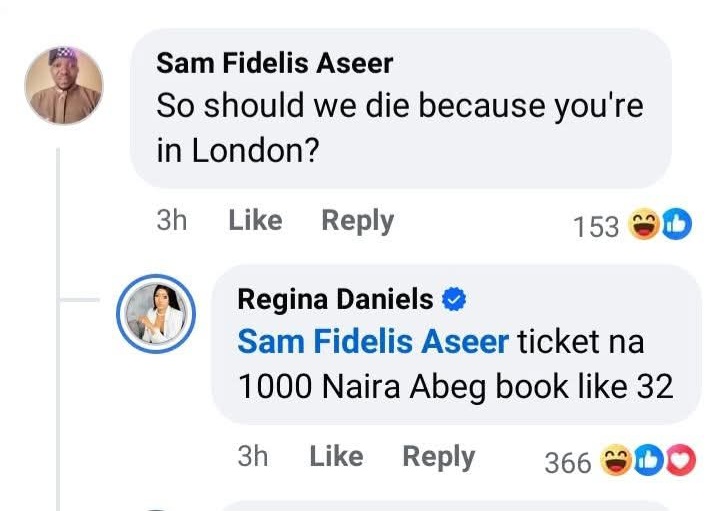 Actress Regina Daniels takes time to respond to critics shaming her over her failed marriage