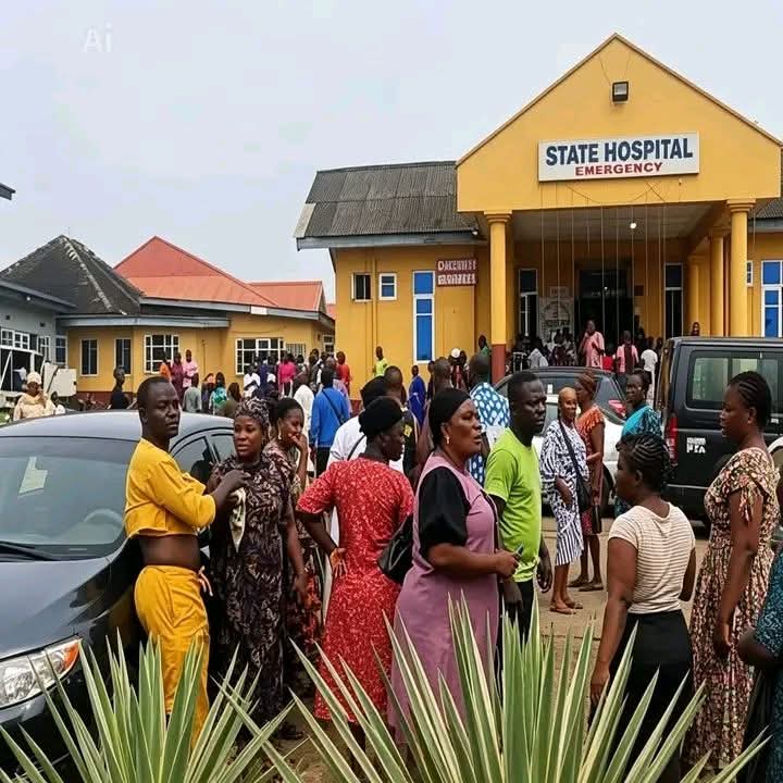 100 students, teachers hospitalised in Ogun following exposure to chemical odour (photos/video)