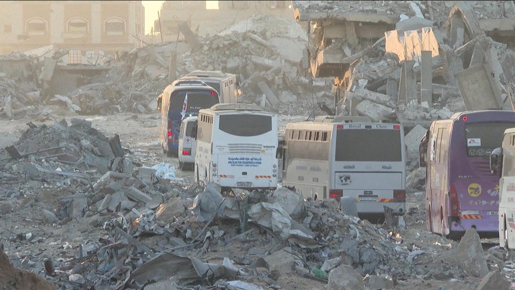 First buses of freed Palestinian prisoners arrive in Gaza as ceasefire continues to hold?(video)
