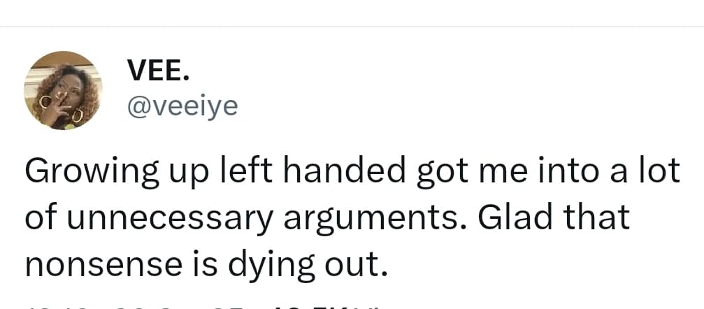 ?I was beaten and cut with razor for being left-handed? ? Nigerians react after BBNaija?s Vee speaks on growing up left-handed