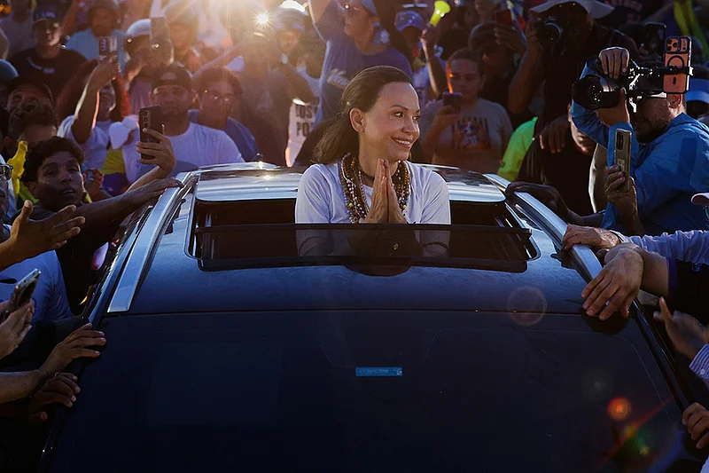 Venezuela opposition leader and Nobel Peace Prize winner María Machado returns home after 10 months in exile