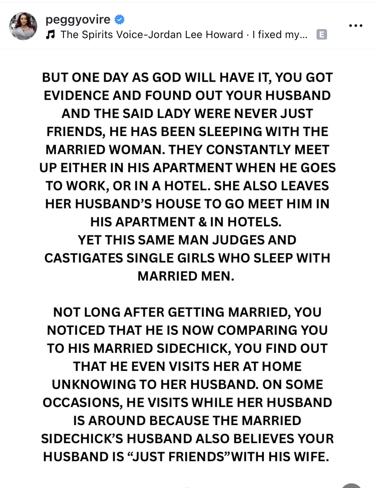 ?What would you do if your husband is cheating on you with a married woman?? - Actress Peggy Ovire raises eyebrows with cryptic post