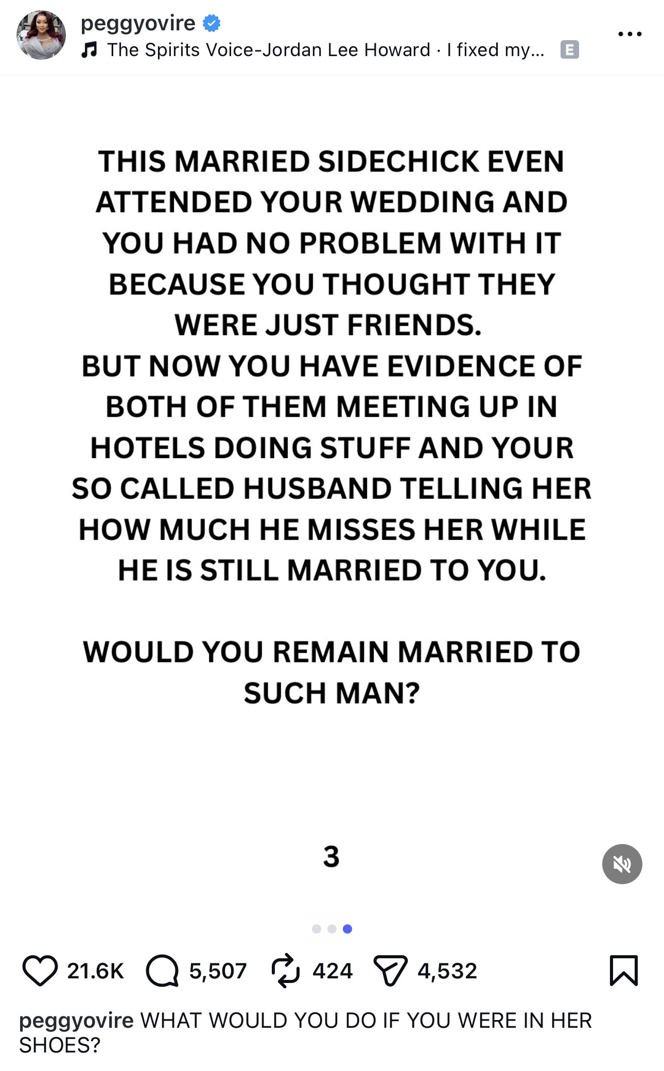 ?What would you do if your husband is cheating on you with a married woman?? - Actress Peggy Ovire raises eyebrows with cryptic post