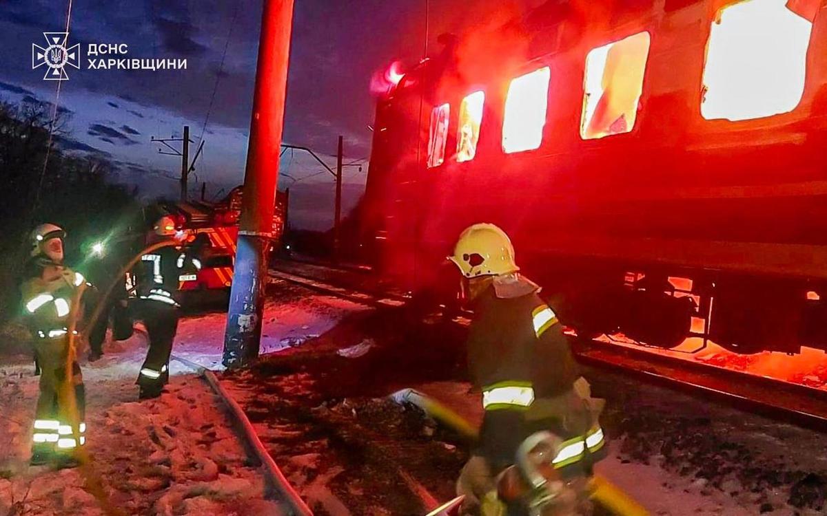 Russia strikes civilian train in Ukraine, k!lling five, in an attack Zelensky calls ?terrorism?