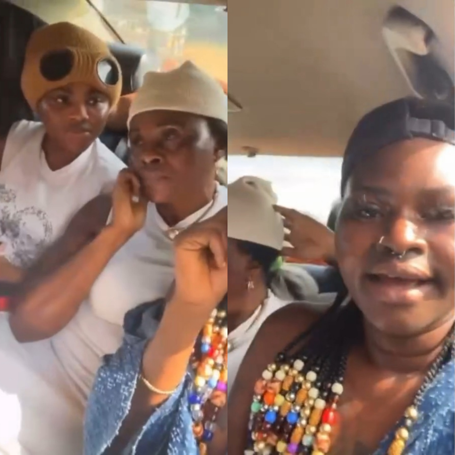 Content creator Mandy Kiss picks up and intimidates mother and daughter duo from Ondo state after they allegedly trolled her online (video)