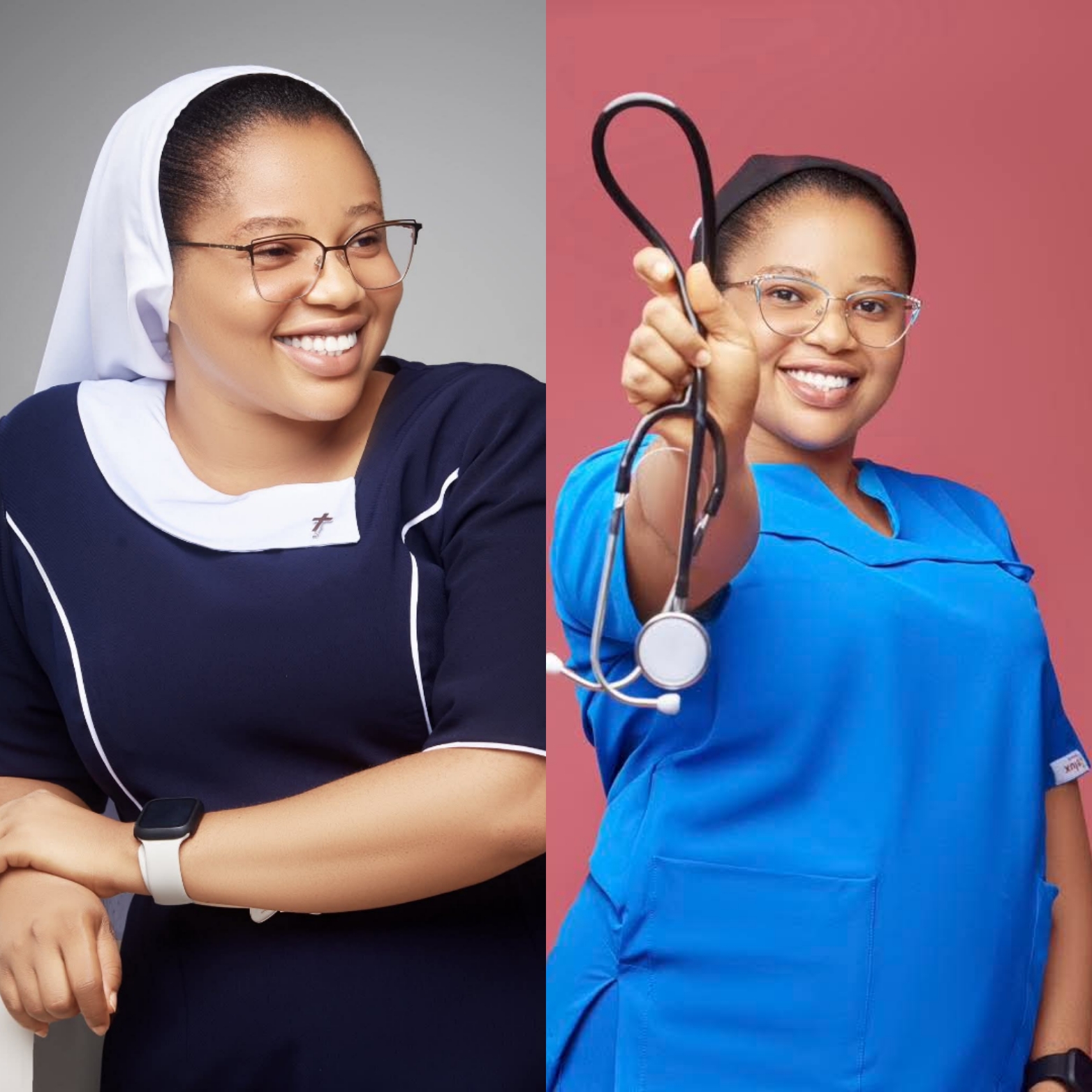 Reverend sister responds after receiving heat for wearing trousers in birthday photo