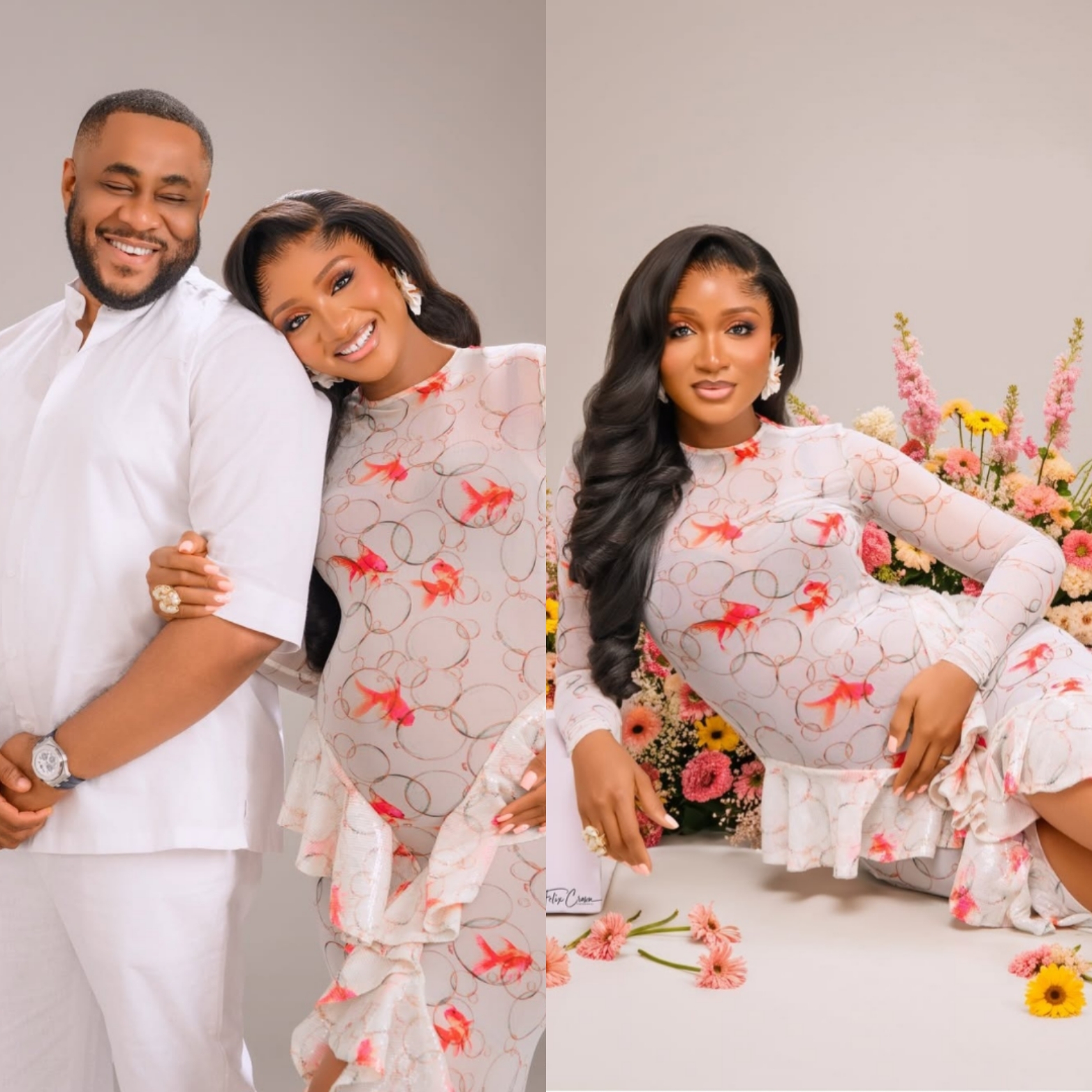 Former beauty queen Powede Awujo and husband Ikenna welcome third child  (photos)