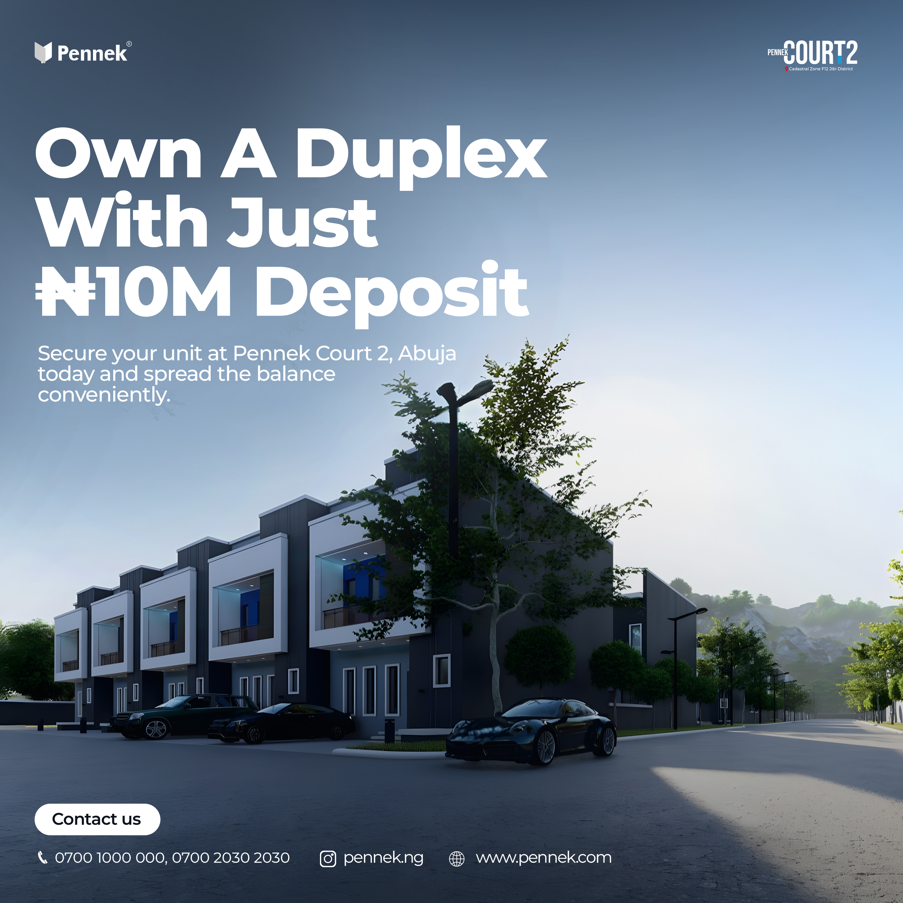 Own A Duplex in Abuja with 10m Deposit
