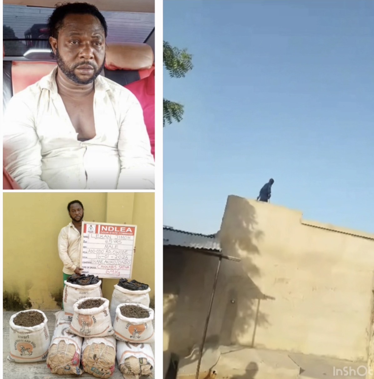 Wanted drug kingpin ?Kanmo-Kanmo? arrested 12 years after m#rder of 3 NDLEA officers; female online vendor arrested for drug trafficking