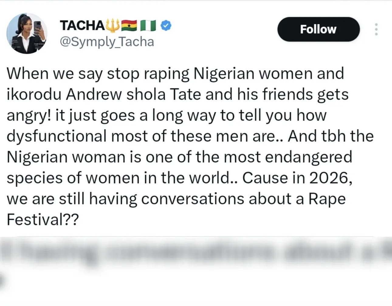 âThese are the people weâre expected to report r@pe cases to? It is finishedâ â BBNaija star Tacha reacts to Delta police PRO