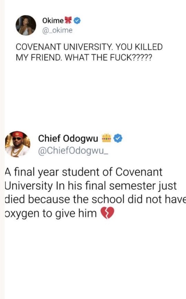 500-level Covenant University student d!es after developing breathing problem while playing football on campus