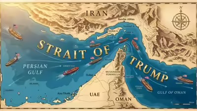 Trump reshares post renaming Strait of Hormuz ?Strait of Trump?