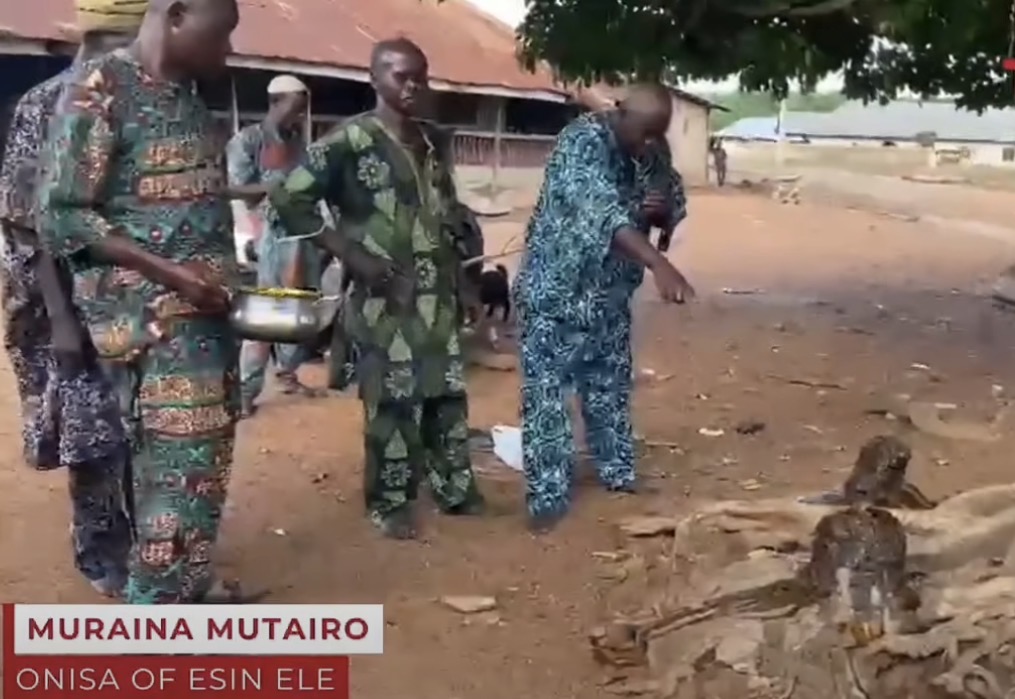 Onisa of Esin Ele evokes gods of their land to hunt down kidnappers of school children and teachers in Oyo  (video)
