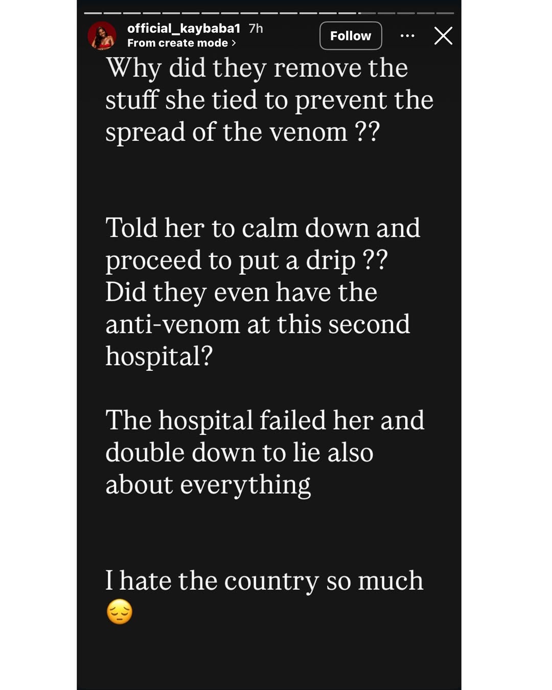 "I hate the country so much," Ifunanya Nwangene