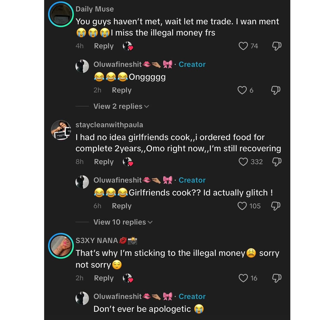"I miss the illegal money," Women share how hard it is to transition from dating a man with illegitimate money to a man with legit means of income
