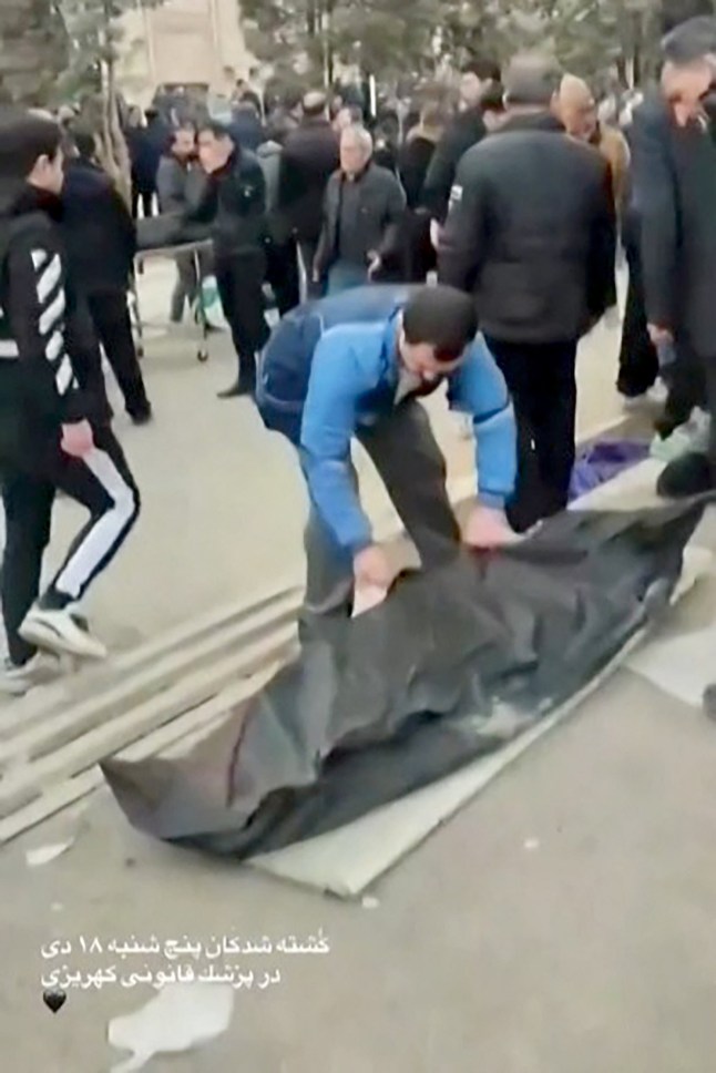 Bodies pile up in the streets of Iran after regime launched�bloody crackdown in response to protests which they said are ?under control?