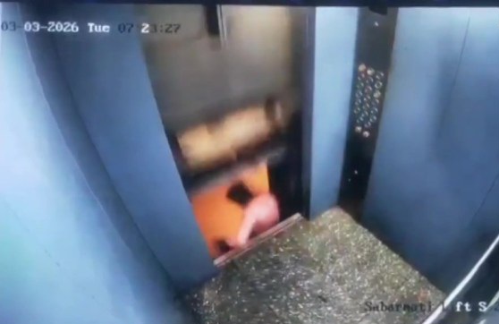 Man narrowly escapes being crushed by elevator
