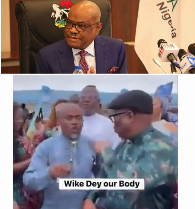 Allies of FCT Minister Nyesom Wike captured on video passionately exalting his deity and lifting songs of praise to him with strength and vigor