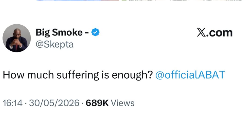 How much suffering is enough - Nigerian-born British rapper Skepta calls out Tinubu