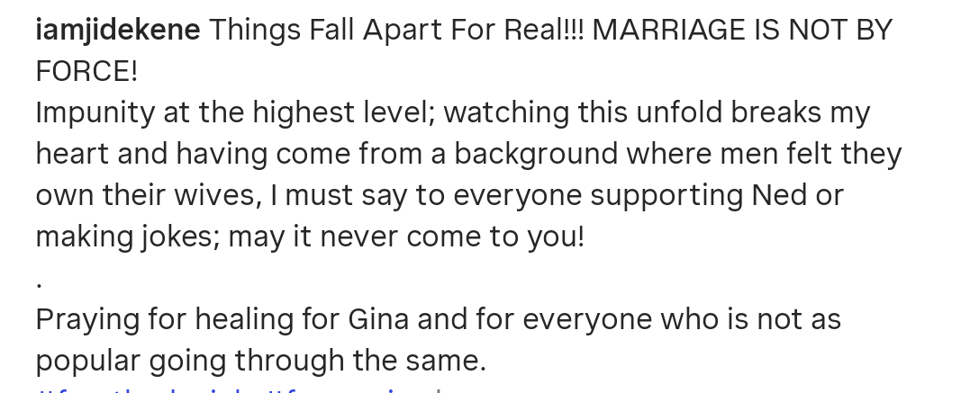 ?Marriage is not by force? ? Actor Jide Kene reacts to Regina Daniels? marital situation