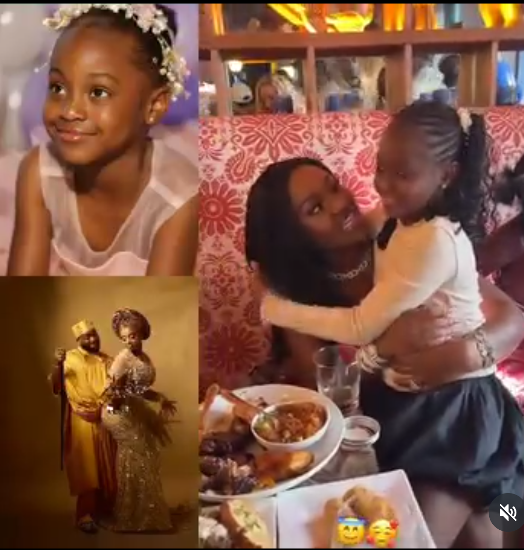 Cute moment between Chioma and Davido?s second daughter Hailey
