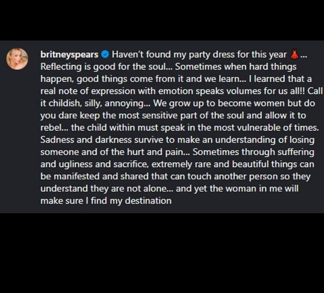 Britney Spears sparks concern again as she shares cryptic message about ?suffering? and ?darkness? after returning to Instagram
