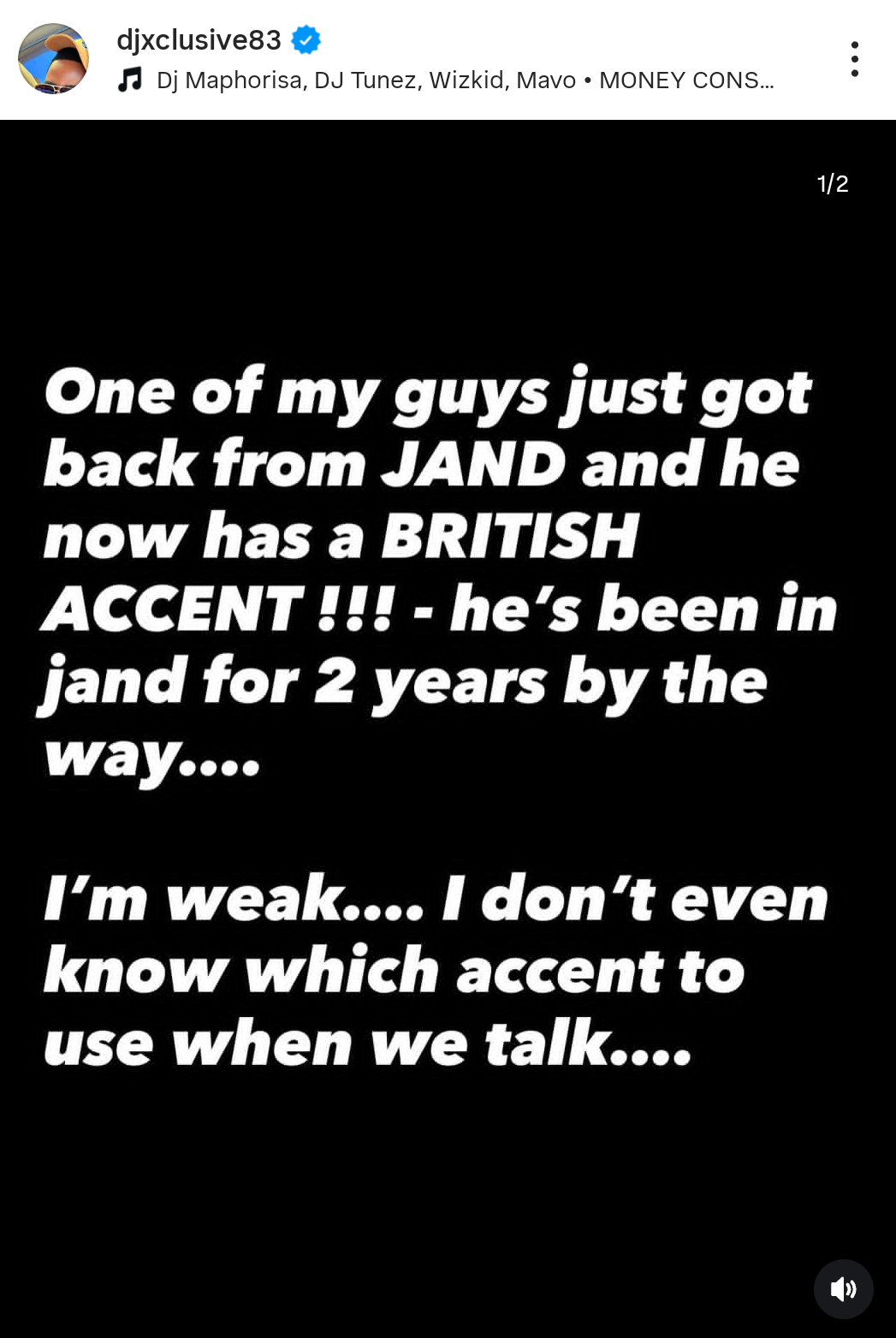 DJ Xclusive reacts as friend returns from UK with sudden British accent after just two years