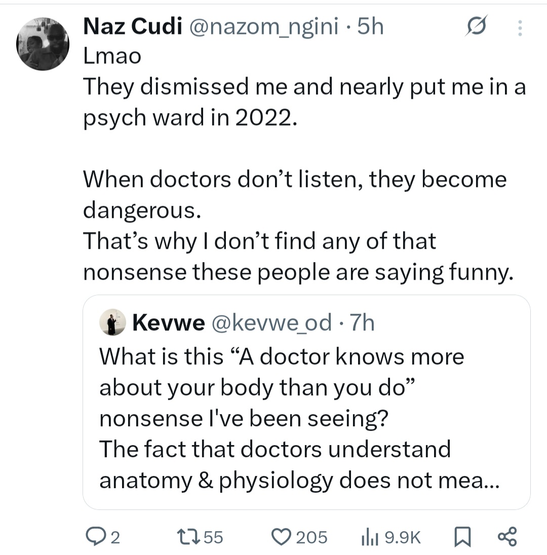 The dismissive attitude nearly k!lled me - Medical doctor berates his colleagues who believe they know more about patients