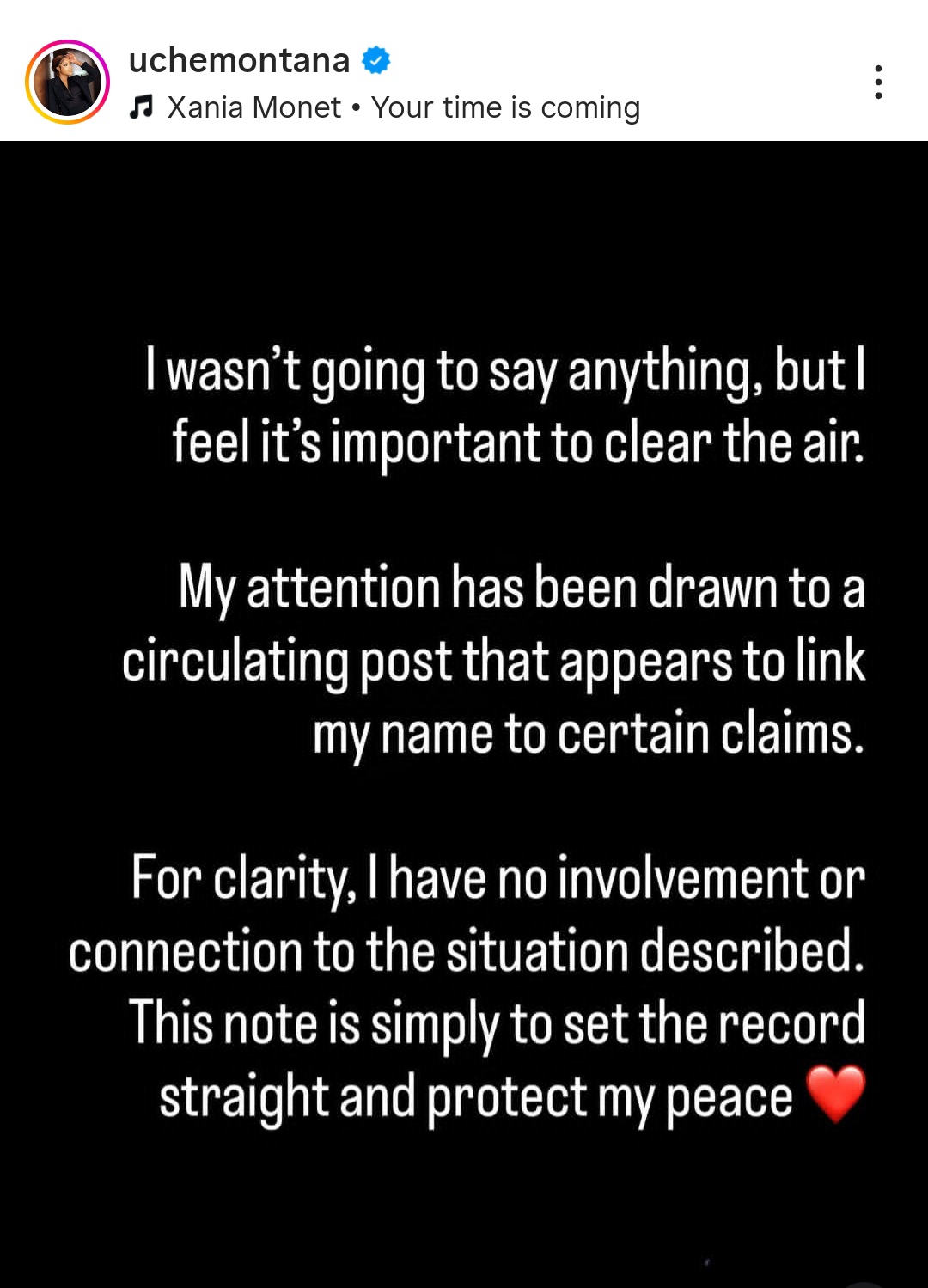 Actress Uche Montana reacts to Ned Nwoko